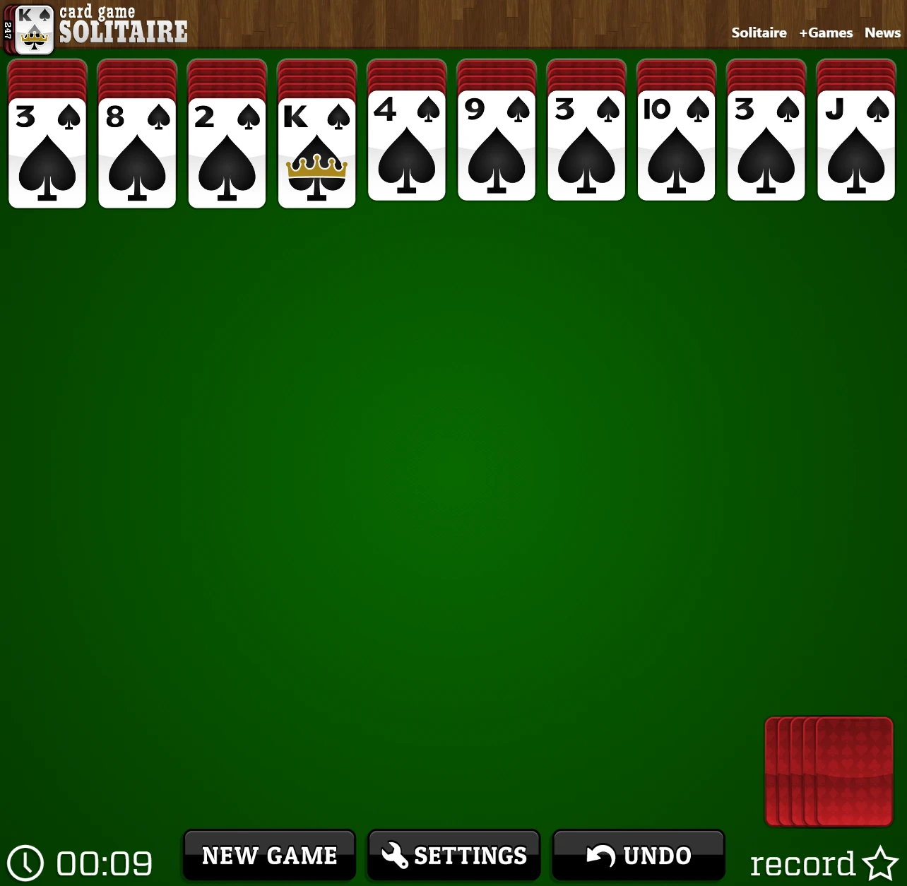 Playing Spider Solitaire Online